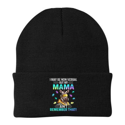 I May Be Non Verbal But My Mama Aint Remember That Giraffe Beanie