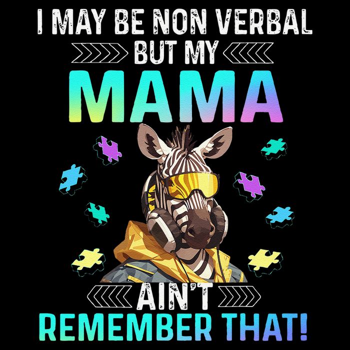 I May Be Non Verbal But My Mama Aint Remember That Giraffe Short Acrylic Beanie