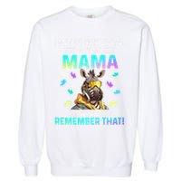 I May Be Non Verbal But My Mama Aint Remember That Giraffe Garment-Dyed Sweatshirt