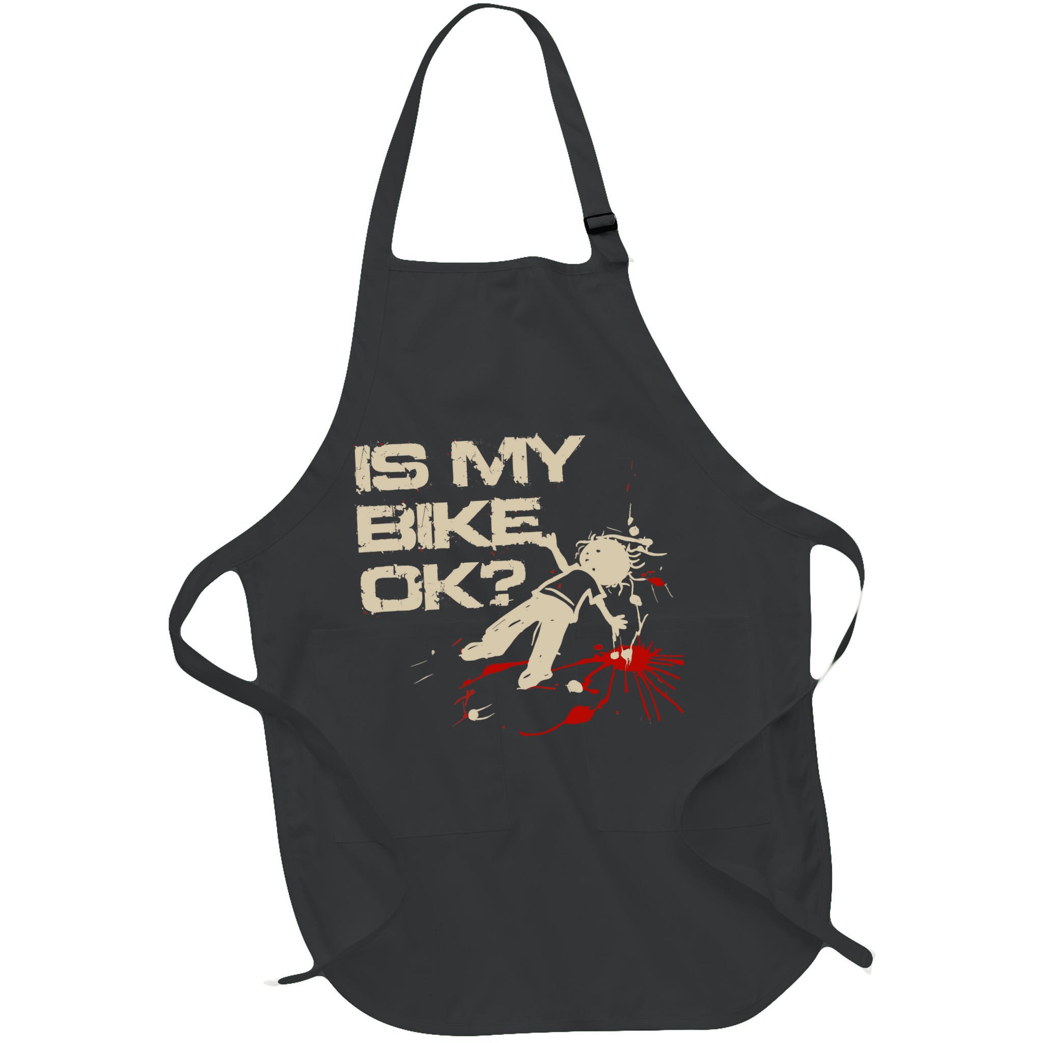 Is My Bike Ok Okay ? Funny BMX Dirt Bike Motorcycle Cycling Apron