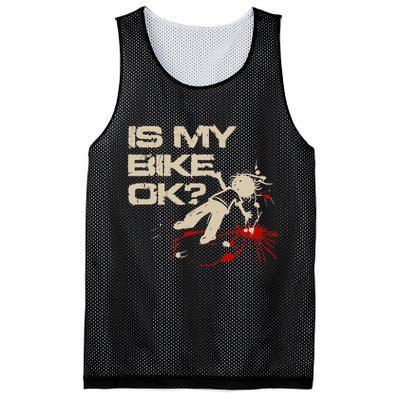 Is My Bike Ok Okay ? Funny BMX Dirt Bike Motorcycle Cycling Mesh Reversible Basketball Jersey Tank