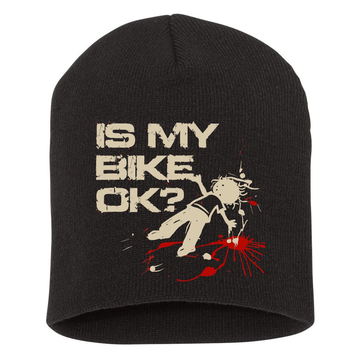 Is My Bike Ok Okay ? Funny BMX Dirt Bike Motorcycle Cycling Short Acrylic Beanie