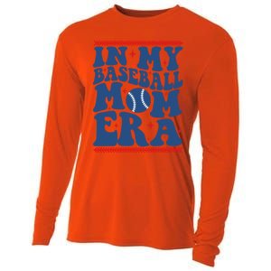 In My Baseball Mom Era Groovy Baseball Mom Team MotherS Day Gift Cooling Performance Long Sleeve Crew