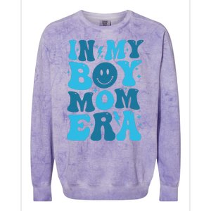 In My Boy Mom Era Colorblast Crewneck Sweatshirt