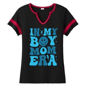 In My Boy Mom Era Ladies Halftime Notch Neck Tee