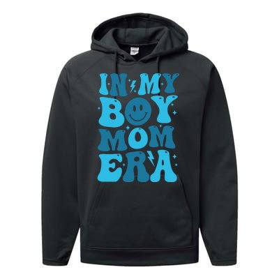 In My Boy Mom Era Performance Fleece Hoodie