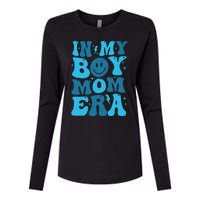 In My Boy Mom Era Womens Cotton Relaxed Long Sleeve T-Shirt