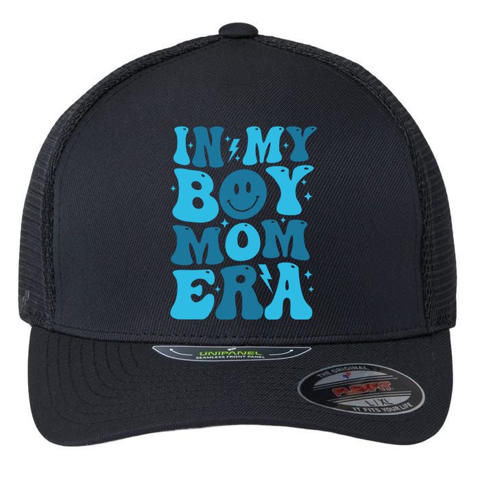 In My Boy Mom Era Flexfit Unipanel Trucker Cap