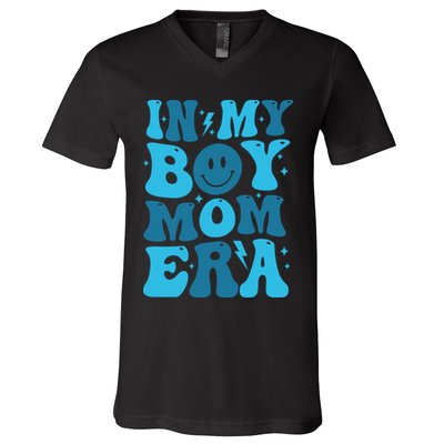 In My Boy Mom Era V-Neck T-Shirt