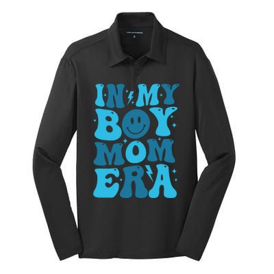 In My Boy Mom Era Silk Touch Performance Long Sleeve Polo