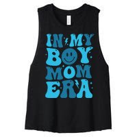 In My Boy Mom Era Women's Racerback Cropped Tank