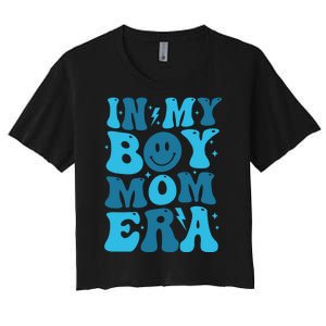 In My Boy Mom Era Women's Crop Top Tee