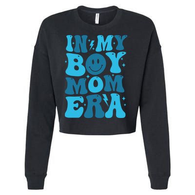 In My Boy Mom Era Cropped Pullover Crew