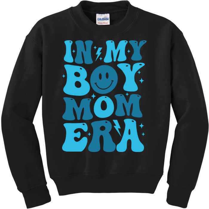 In My Boy Mom Era Kids Sweatshirt