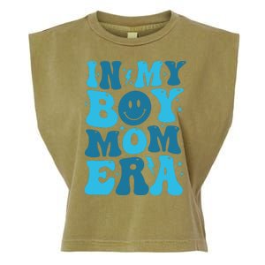 In My Boy Mom Era Garment-Dyed Women's Muscle Tee