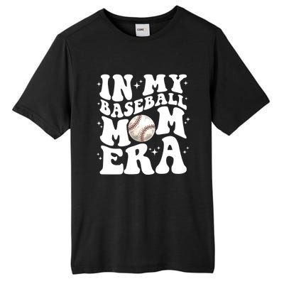 In My Baseball Mom Era Retro Groovy Baseball Mama Meaningful Gift Tall Fusion ChromaSoft Performance T-Shirt