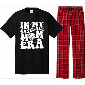 In My Baseball Mom Era Retro Groovy Baseball Mama Meaningful Gift Pajama Set