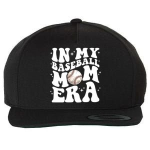 In My Baseball Mom Era Retro Groovy Baseball Mama Meaningful Gift Wool Snapback Cap