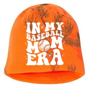 In My Baseball Mom Era Retro Groovy Baseball Mama Meaningful Gift Kati - Camo Knit Beanie