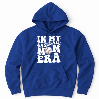 In My Baseball Mom Era Retro Groovy Baseball Mama Meaningful Gift Hoodie