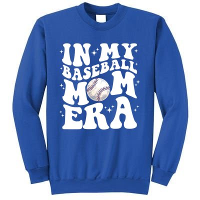 In My Baseball Mom Era Retro Groovy Baseball Mama Meaningful Gift Sweatshirt