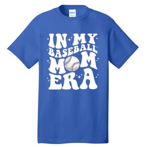 In My Baseball Mom Era Retro Groovy Baseball Mama Meaningful Gift Tall T-Shirt