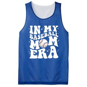 In My Baseball Mom Era Retro Groovy Baseball Mama Meaningful Gift Mesh Reversible Basketball Jersey Tank