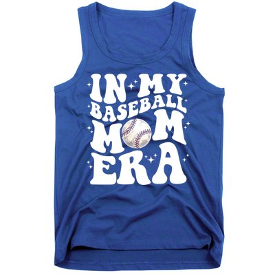 In My Baseball Mom Era Retro Groovy Baseball Mama Meaningful Gift Tank Top