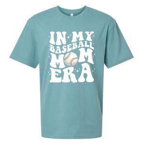 In My Baseball Mom Era Retro Groovy Baseball Mama Meaningful Gift Sueded Cloud Jersey T-Shirt