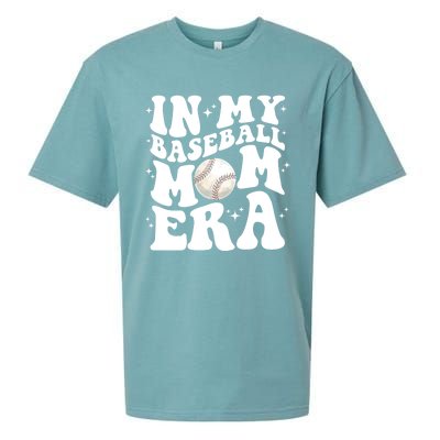 In My Baseball Mom Era Retro Groovy Baseball Mama Meaningful Gift Sueded Cloud Jersey T-Shirt