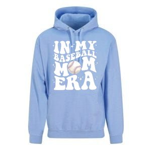 In My Baseball Mom Era Retro Groovy Baseball Mama Meaningful Gift Unisex Surf Hoodie