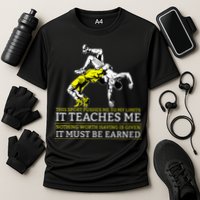 It Must Be Earned Wrestling Cooling Performance Crew T-Shirt