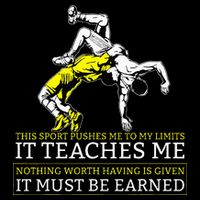 It Must Be Earned Wrestling Cooling Performance Crew T-Shirt