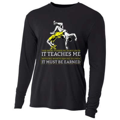 It Must Be Earned Wrestling Cooling Performance Long Sleeve Crew