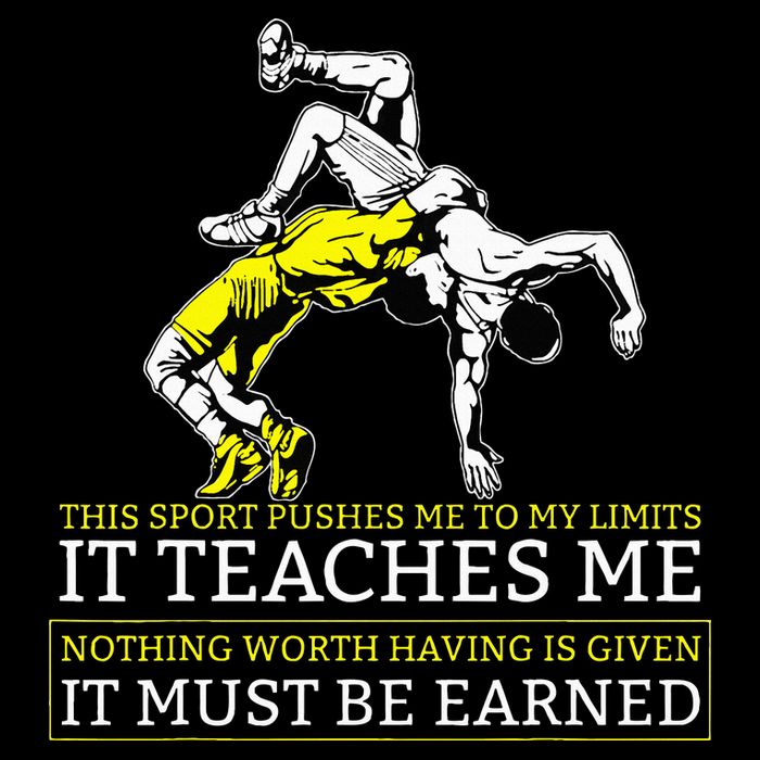 It Must Be Earned Wrestling Cooling Performance Long Sleeve Crew