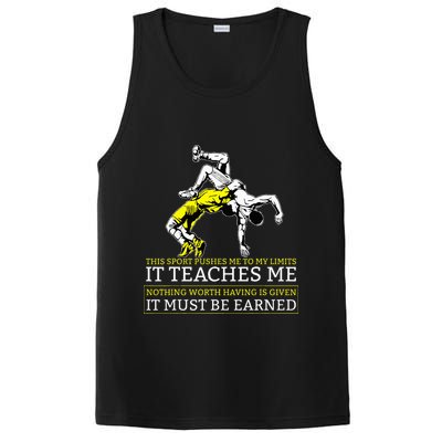 It Must Be Earned Wrestling PosiCharge Competitor Tank