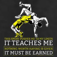 It Must Be Earned Wrestling Golf Towel