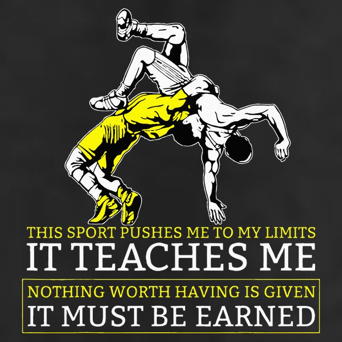 It Must Be Earned Wrestling Golf Towel