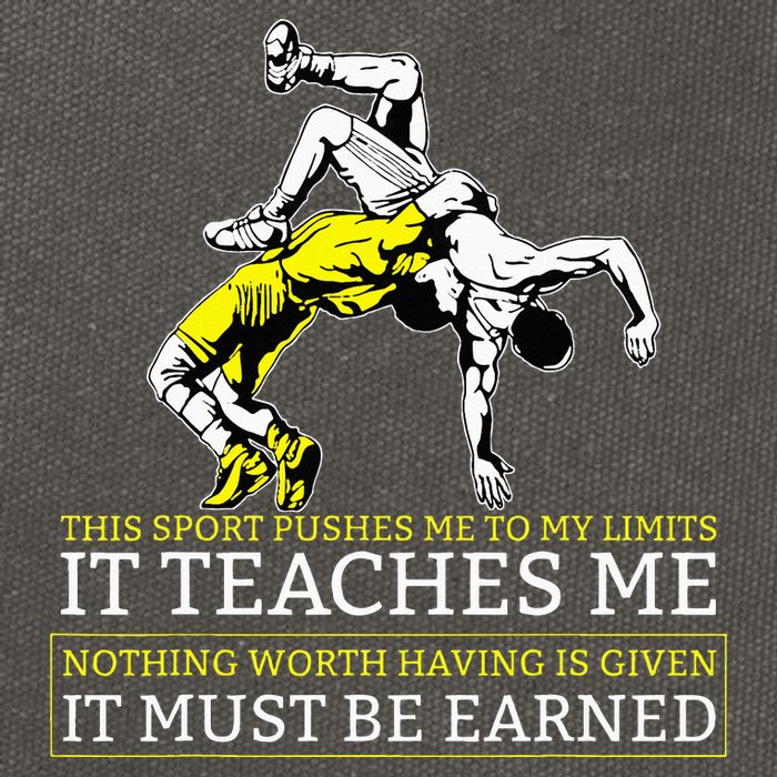 It Must Be Earned Wrestling Cotton Canvas Backpack