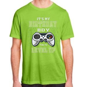 Its My Birthday Boy Time To Level Up Video Game Adult ChromaSoft Performance T-Shirt