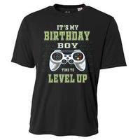 Its My Birthday Boy Time To Level Up Video Game Cooling Performance Crew T-Shirt