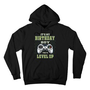 Its My Birthday Boy Time To Level Up Video Game Hoodie