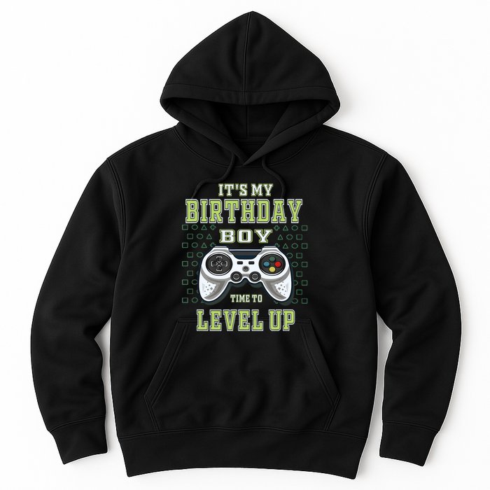 Its My Birthday Boy Time To Level Up Video Game Hoodie