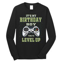 Its My Birthday Boy Time To Level Up Video Game Long Sleeve Shirt