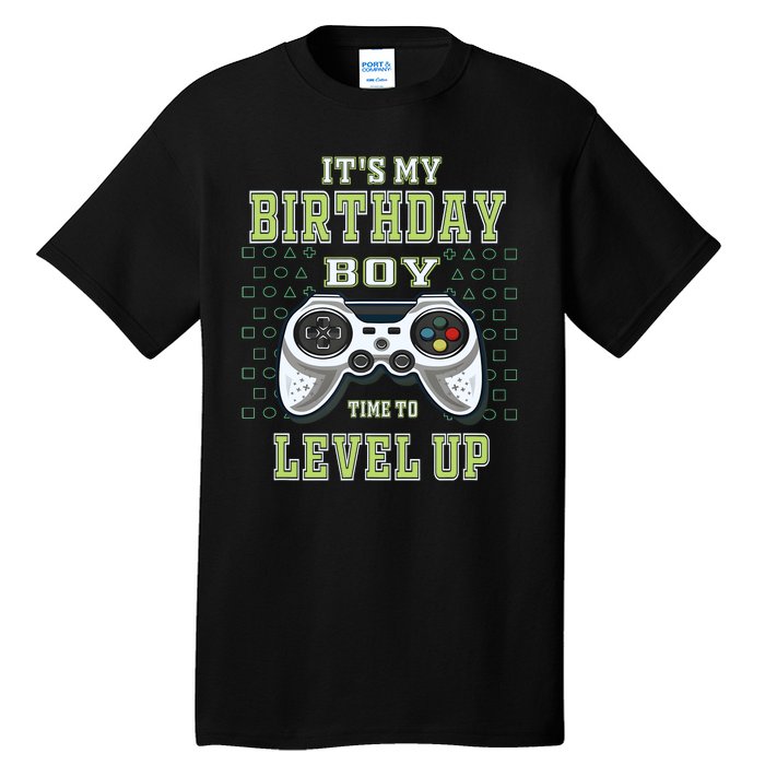 Its My Birthday Boy Time To Level Up Video Game Tall T-Shirt