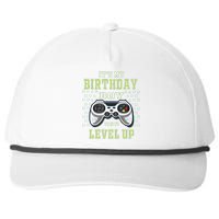 Its My Birthday Boy Time To Level Up Video Game Snapback Five-Panel Rope Hat