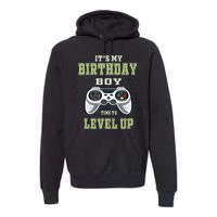 Its My Birthday Boy Time To Level Up Video Game Premium Hoodie