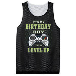 Its My Birthday Boy Time To Level Up Video Game Mesh Reversible Basketball Jersey Tank