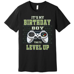 Its My Birthday Boy Time To Level Up Video Game Premium T-Shirt