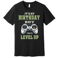 Its My Birthday Boy Time To Level Up Video Game Premium T-Shirt